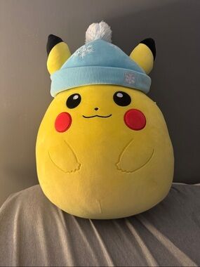 Pokemon Yellow Plush with Red Nail Accent